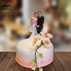 Торт «Букет невесты: орхидеи»